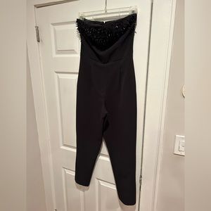Black Miss Selfridge jumpsuit; fits like size 4